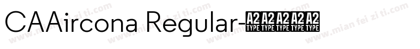 CAAircona Regular字体转换